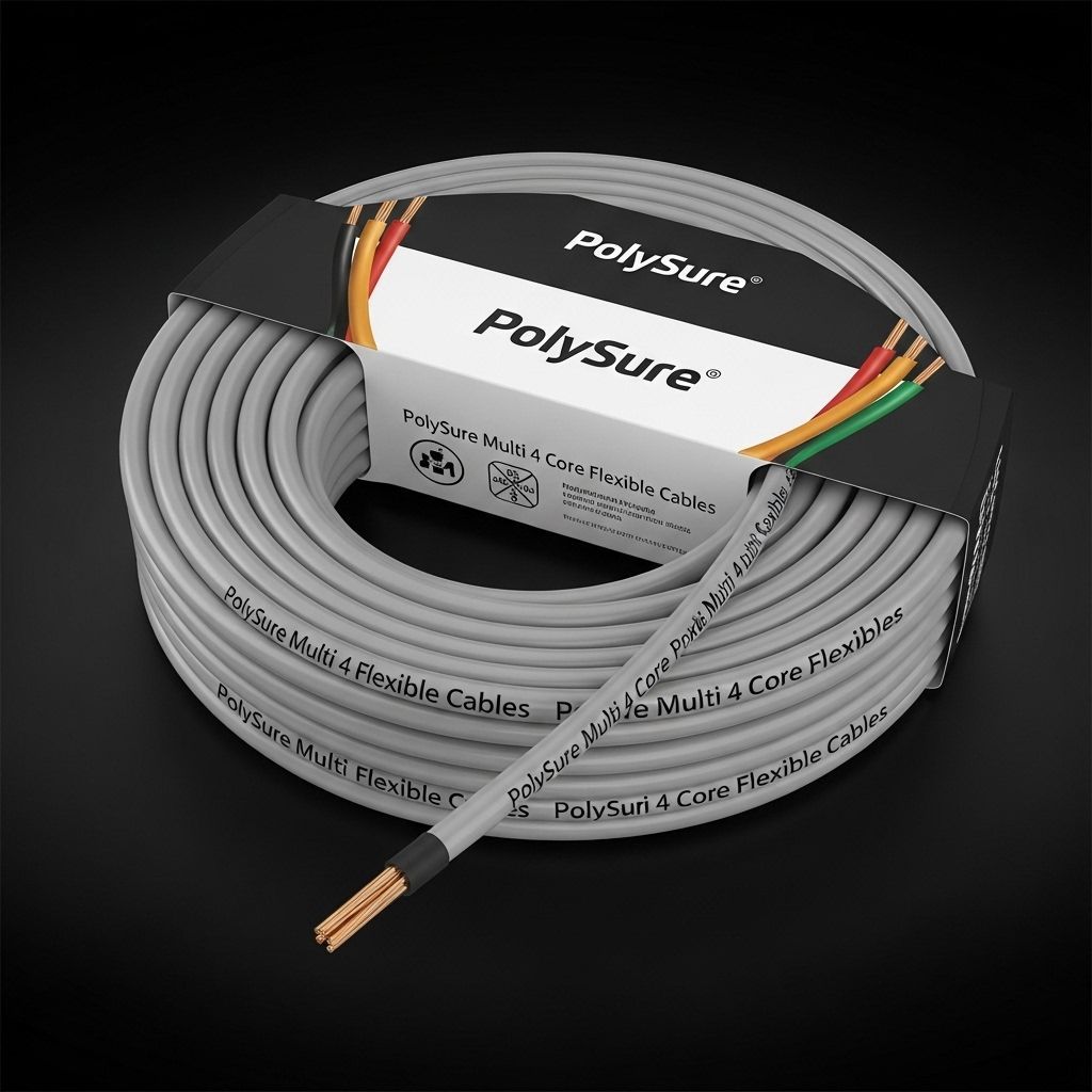 4 Core Round Flexible Cables